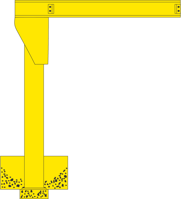 Pillar Jibs - Base Plate Mounted