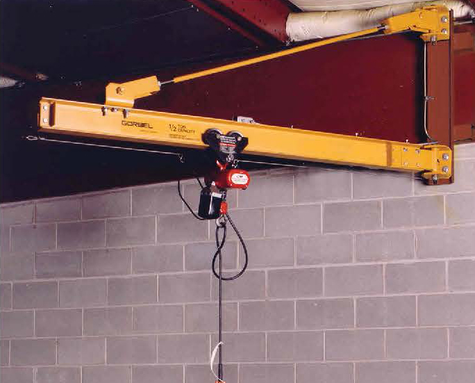 We offer wall bracket jib cranes as well.